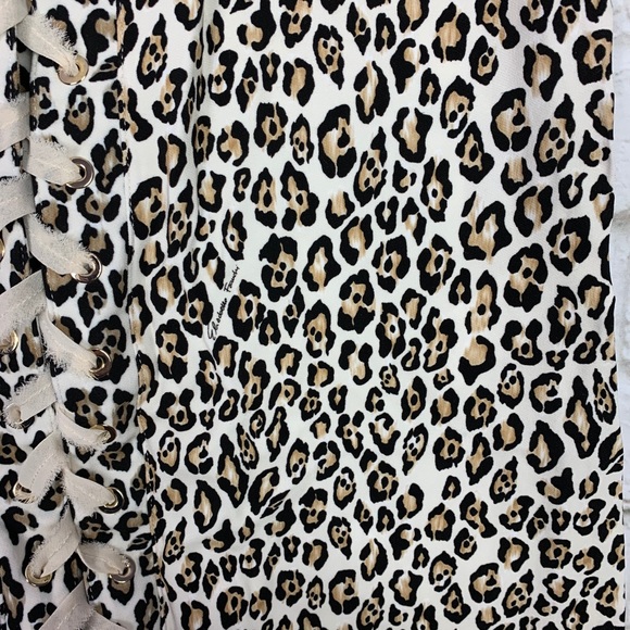 Elisabetta Franchi Abito Leopard Laced Mini Dress - Picture 4 of 16